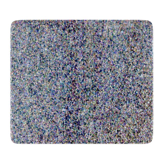 Glitter Sparkle Shiny Shimmer Glitter Cutting Board (Front)
