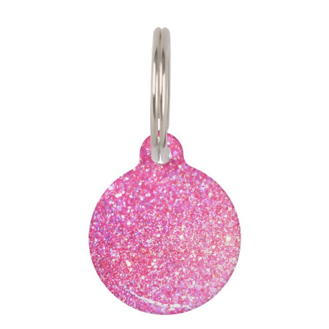 Glitter Sparkley Diamond Pet Tag (Back)