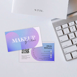 Glitter Sparkling Beauty Salon Makeup Artist Business Card