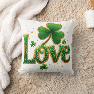 Glitter St. Patrick's Day Design Cushion