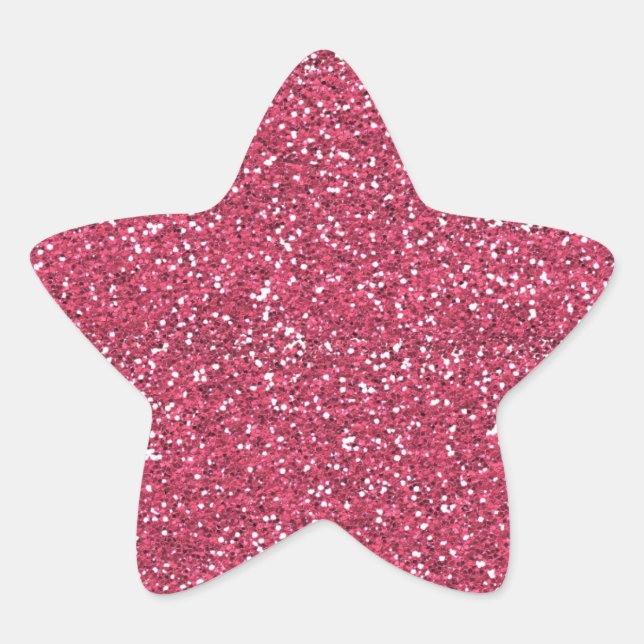 GLITTER STAR BABY SHOWER STICKER (Front)