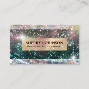 Glitter Star Dust Shimmer Business Card
