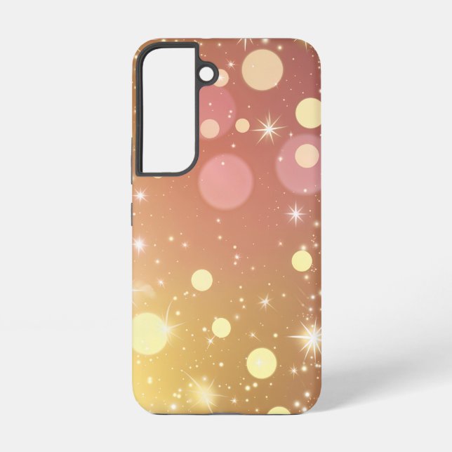 Glitter Starlight Bokeh Samsung Galaxy S22 Case (Back)