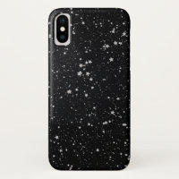 Glitter Stars2 - Silver Black