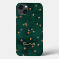 Glitter stars on grunge paper Case-Mate iPhone cas