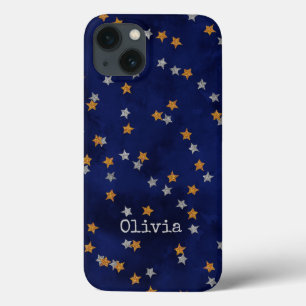 Glitter stars on grunge paper Case-Mate iPhone cas 13 Case