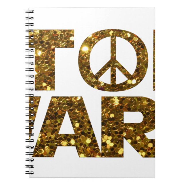 glitter stop wars notebook (Front)