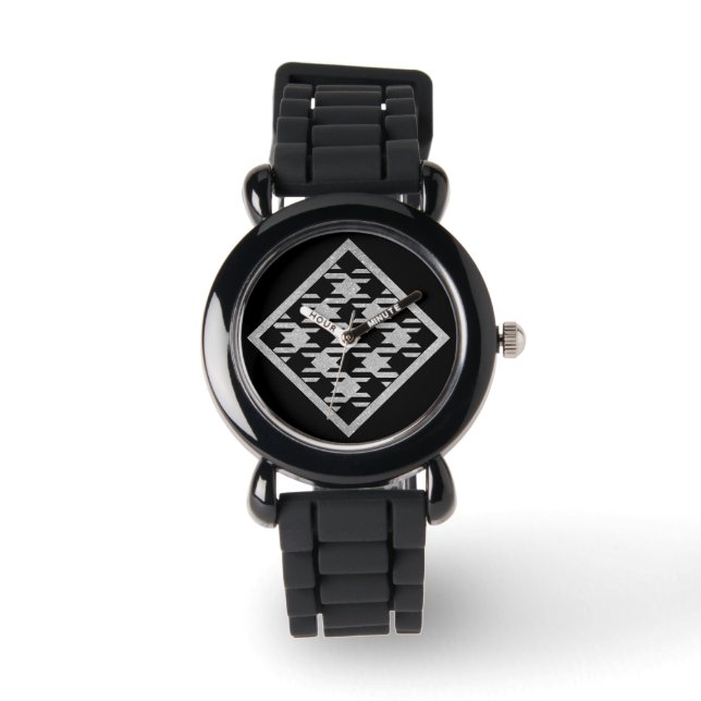 Glitter-Style Pied de Poule Watch (Front)