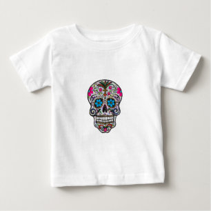 glitter Sugar Skull Baby T-Shirt