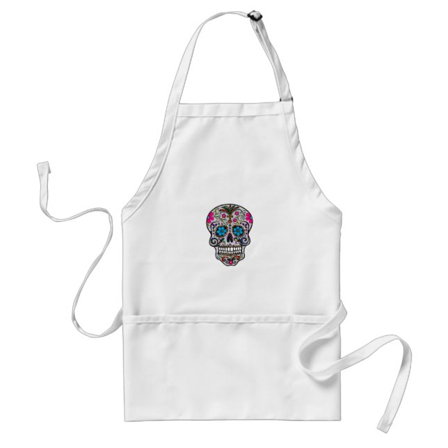 glitter Sugar Skull Standard Apron (Front)