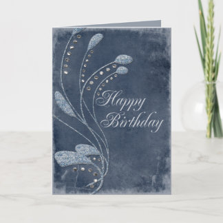 Glitter Swirls Birthday Card