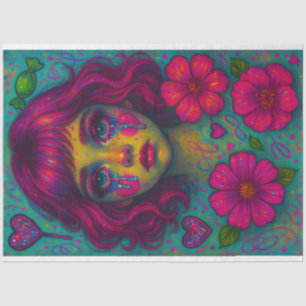 Glitter Tears & Candy Dreams Decoupage Paper Girl