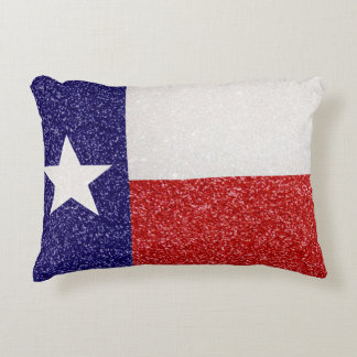 Glitter Texas flag pillow