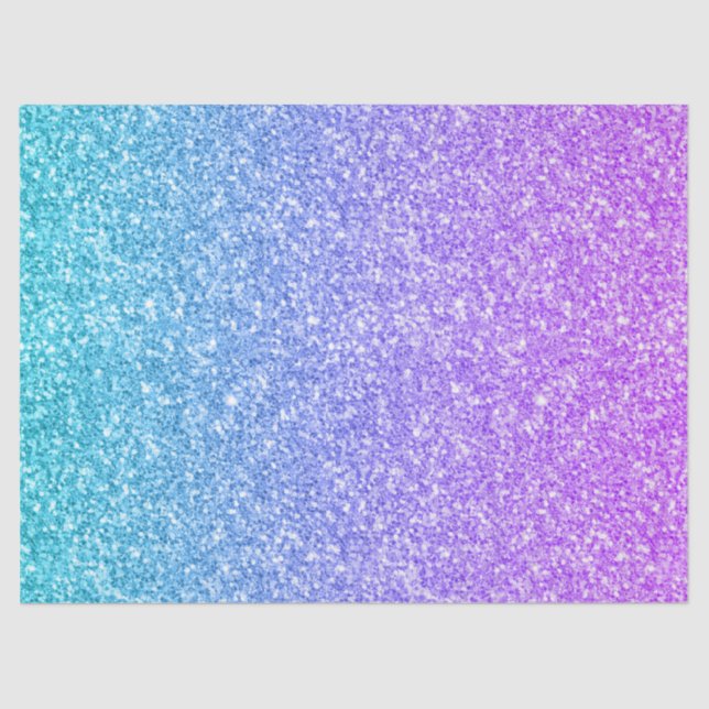 Glitter Texture Print Pink And Blue Tissue Paper (Front)