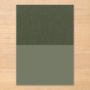 Glitter Top Moss Green Acrylic Invite – Customise Invitations