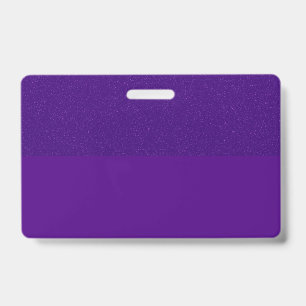 Glitter Top Purple Name Badge – Customisable ID Badge