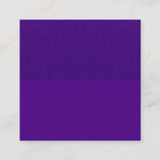 Glitter‑Top Royal Purple Square Card – Customise