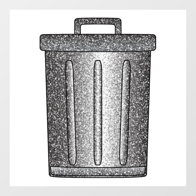 Glitter Trash Can (Sheet)