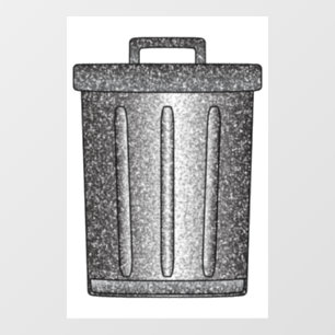 Glitter Trash Can