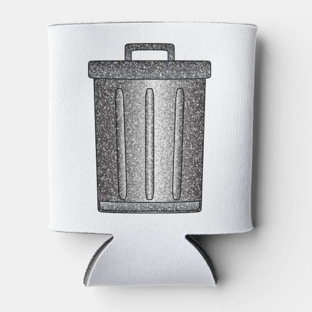 Glitter Trash Can Can Cooler (Front)