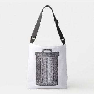 Glitter Trash Can Crossbody Bag