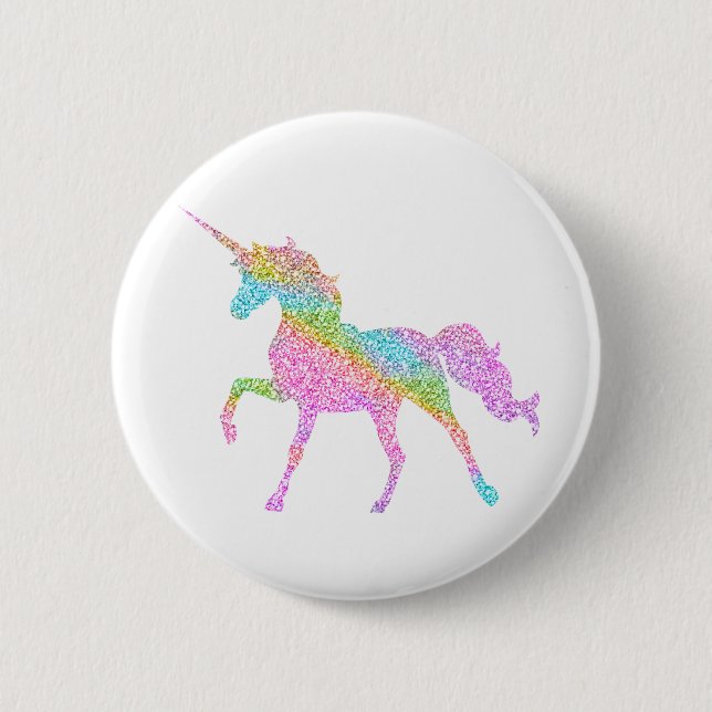 Glitter Unicorn Badge (Front)