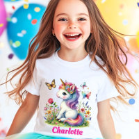 Glitter unicorn meadow wildflowers
