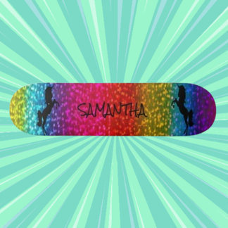Glitter Unicorn Skateboard