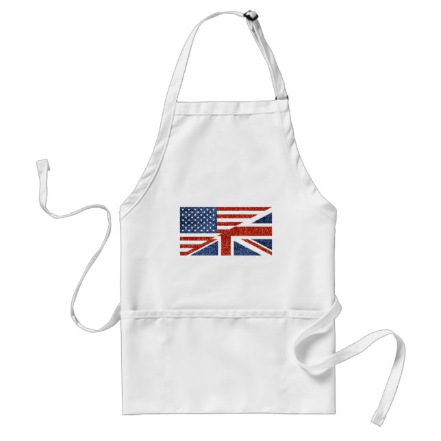glitter usa uk standard apron (Front)