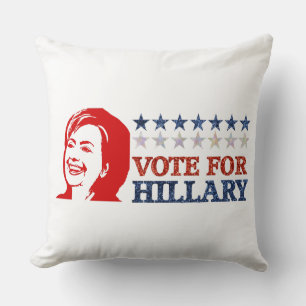glitter vote hillary cushion