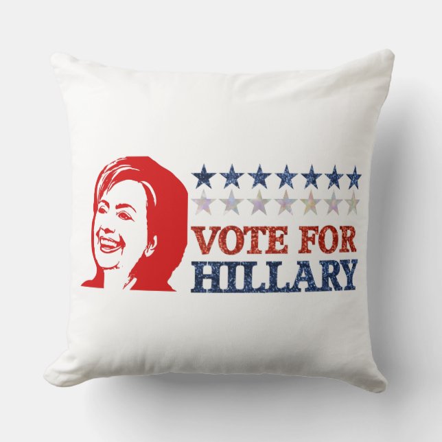 glitter vote hillary cushion (Front)