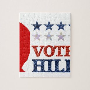 glitter vote hillary jigsaw puzzle