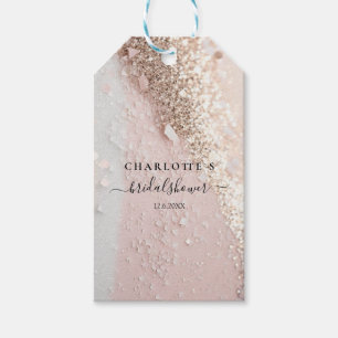 GLITTER WEDDING BRIDAL SHOWER  GIFT TAGS