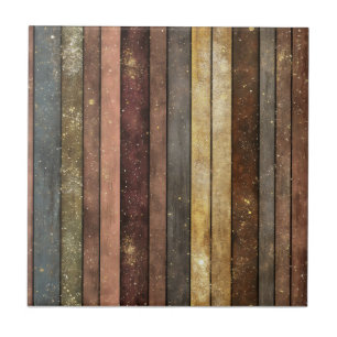 Glitter Wooden Board Pattern Tile