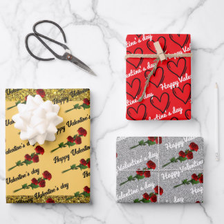 glitter wrapping paper sheet