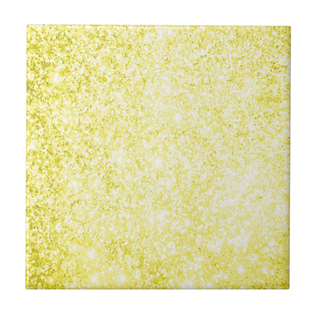 Glitter Yellow Tile (Front)