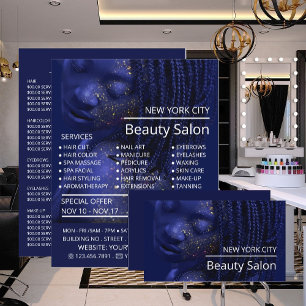 Glittered Model, Beautician, Beauty Salon Advert Flyer