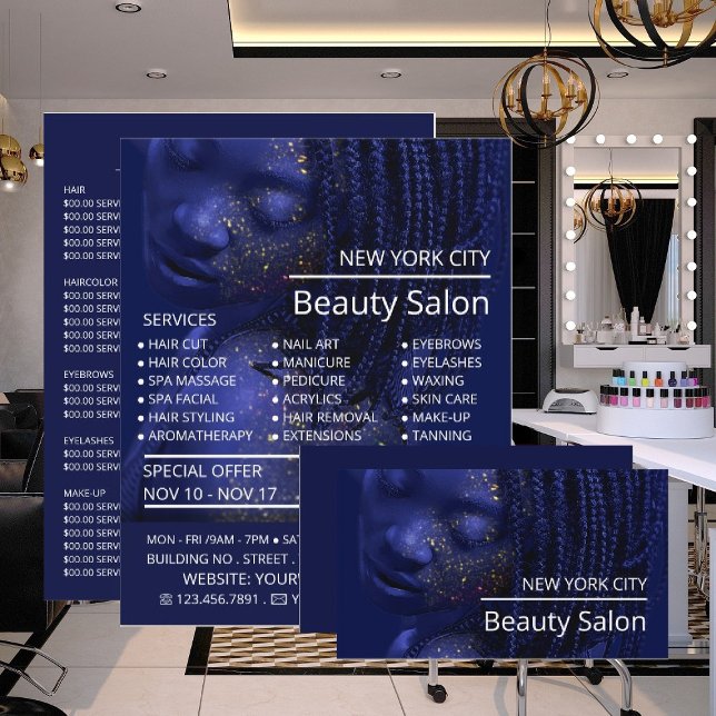 Glittered Model, Beautician, Beauty Salon Advert Flyer (Creator Uploaded)