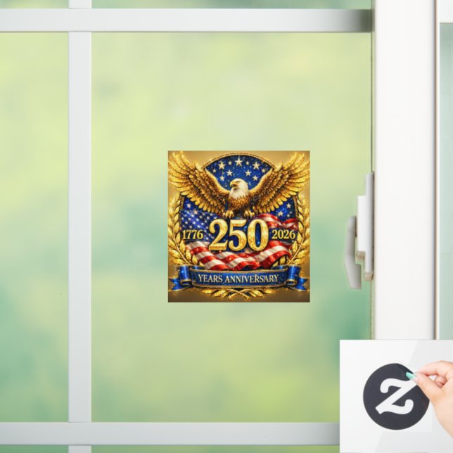Glittered Semiquincentennial Eagle Emblem  (Home)