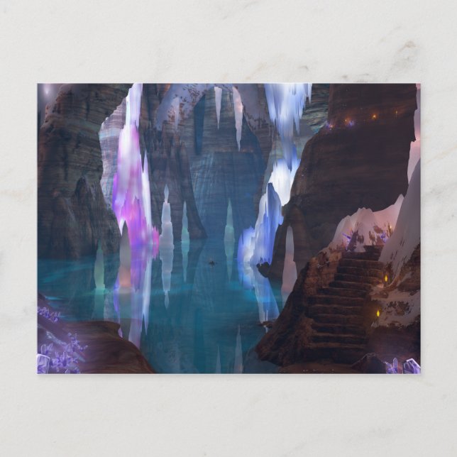 Glittering Caves by Night Postcard (Front)
