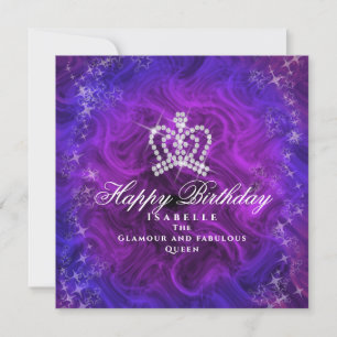 Glittering Crown  Blue Purple