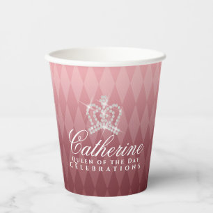 Glittering Crown Luxury Brown Paper Cups