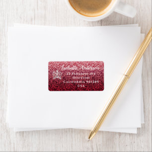 Glittering Crown Wine Return Address Label