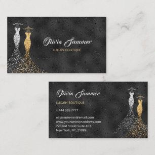 Glittering Dresses Luxury Boutique Business Card