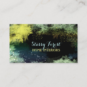 Glittering Forest Interior Design Business Card