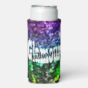 Glittering Glamour Sequin Seltzer Can Cooler