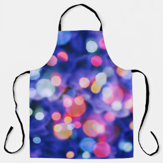 Glittering Lights, Blur Christmas Background. Apron