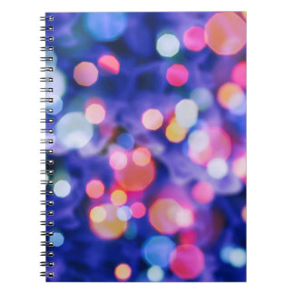 Glittering Lights, Blur Christmas Background. Notebook