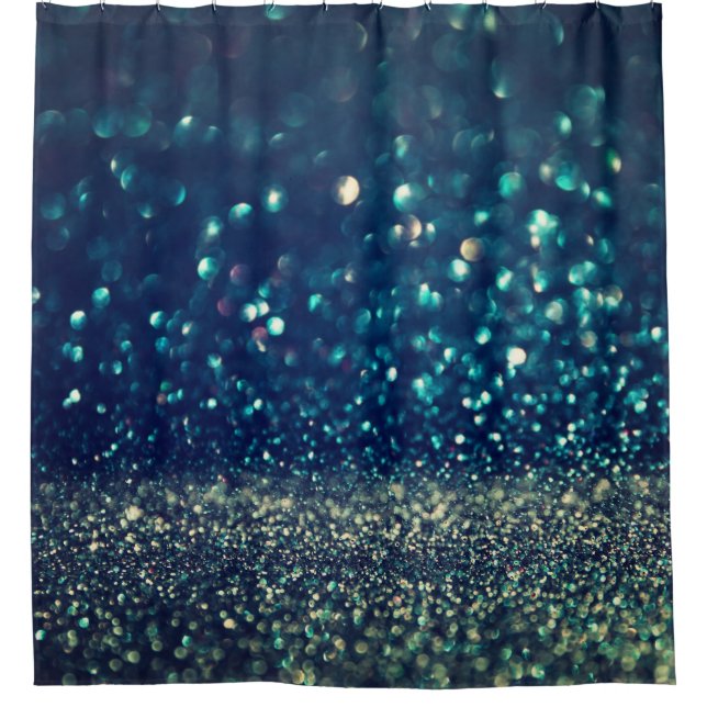 Glittering lights: festive vintage blend. shower curtain (Front)