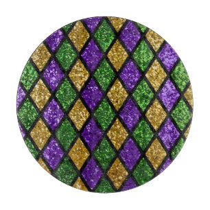 Glittering paillettes diamonds, festive background cutting board